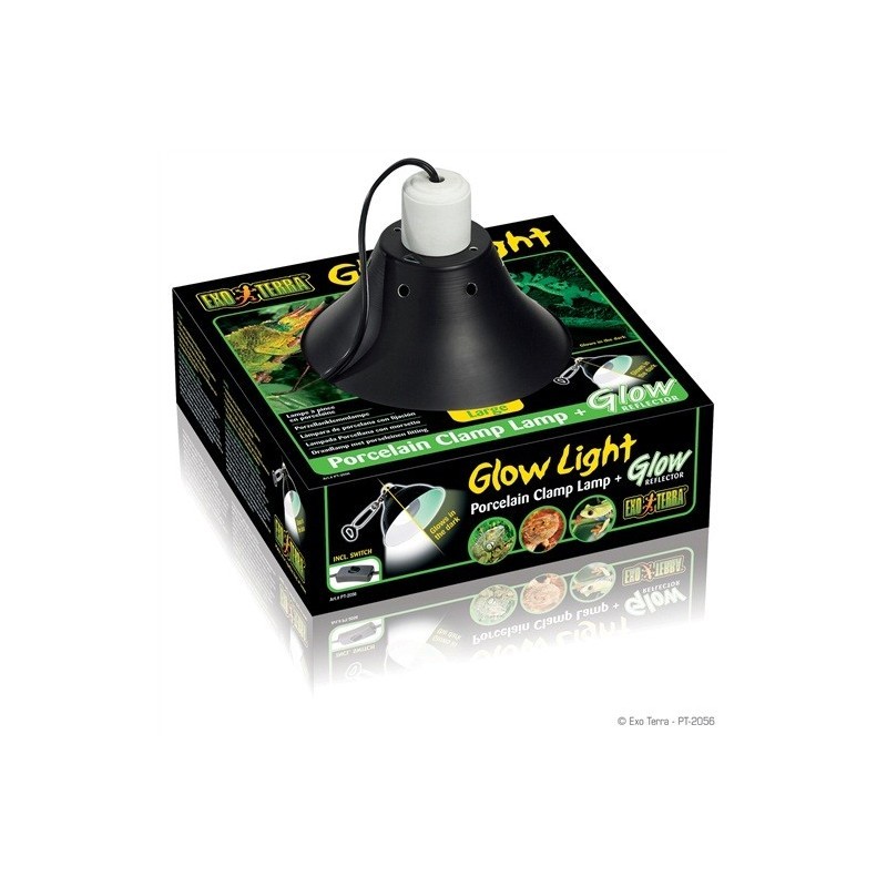 Pantalla portalámparas Glow light de Exoterra para reptiles en terrario, tortugueras, acuaterrarios, aves y mamíferos Pantalla portalámparas Glow light de Exoterra para reptiles en terrario, tortugueras, acuaterrarios, aves y mamíferos